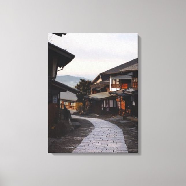 Japan Mountain Village  Canvas Print (Front)