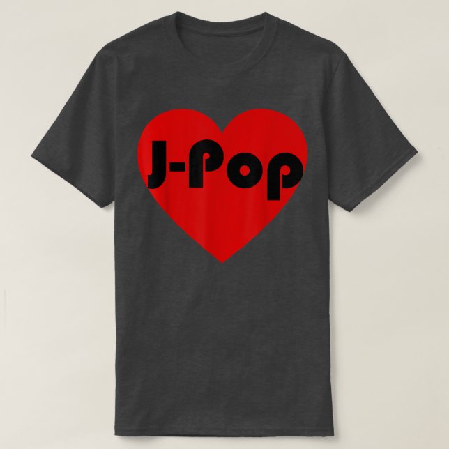 Japan Music JPop Heart Pattern  T-Shirt (Design Front)