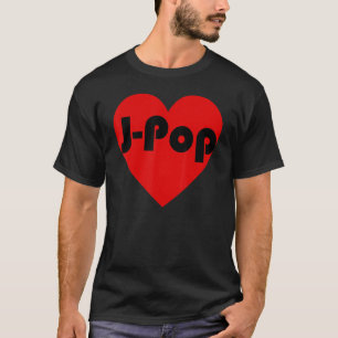 Japan Music Jpop Heart Pattern T-Shirt