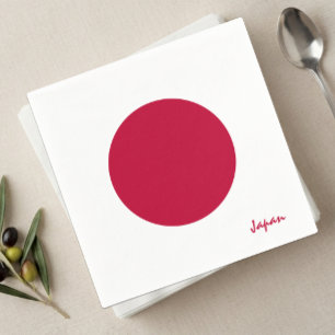 Japan Napkins, Japanese Flag party / sports Napkin