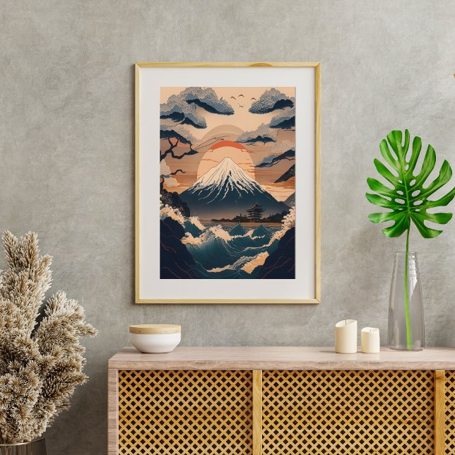 japan nature with Mount Fuji  Poster (Creator Uploaded)
