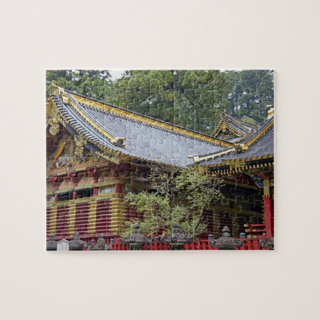 Japan, Nikko. Toshogu Shrine and mausoleum in 2 Jigsaw Puzzle (Horizontal)