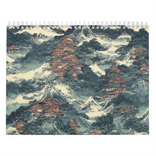 Japan oil painting landscape calendar (Cover)