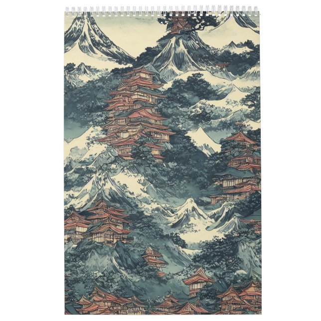 Japan oil painting landscape calendar (Cover)
