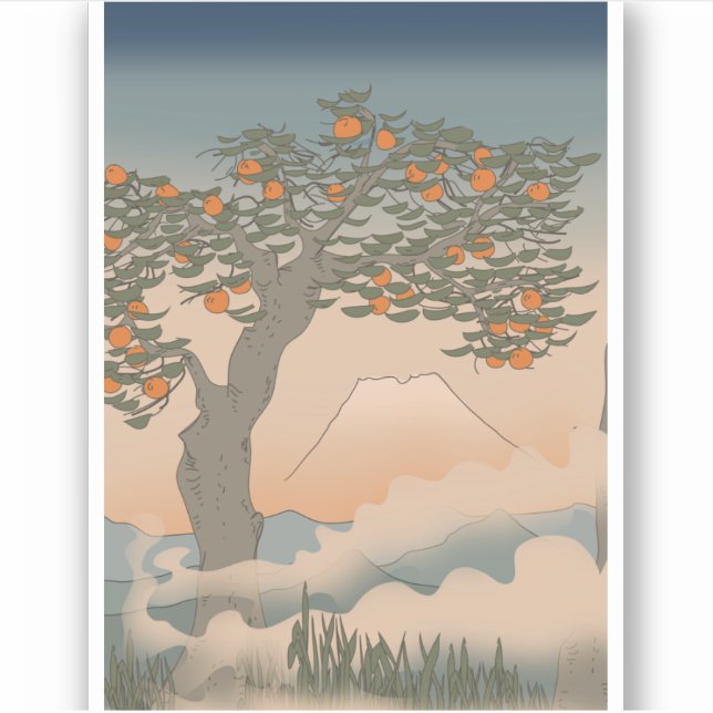 Japan Orange tree in the mist (Front)