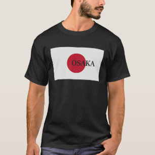Japan Osaka Asia Travel Flag T-Shirt