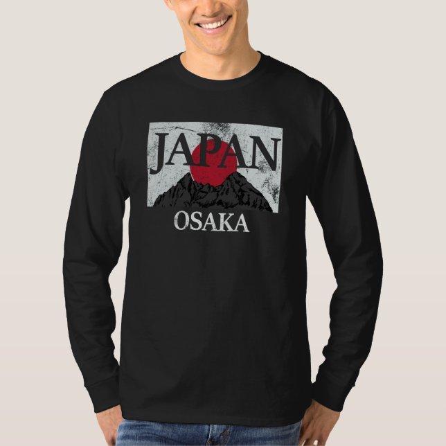 Japan Osaka Fuji san flag T-Shirt (Front)
