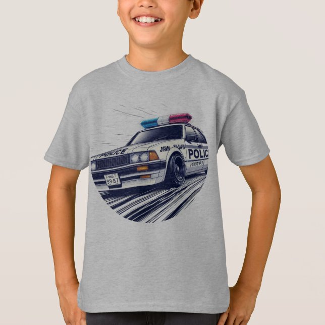Japan Police Racer: Turbo Charged! T-Shirt (Front)