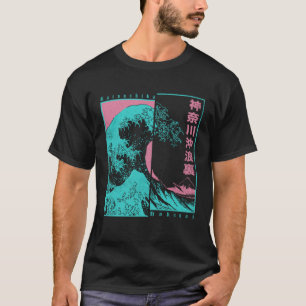 Japan Pop Aesthetic Hokusai Great Wave Off Kanagaw T-Shirt