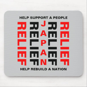 JAPAN RELIEF HELP SUPPORT A PEOPLE... MOUSE PAD
