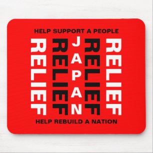JAPAN RELIEF HELP SUPPORT A PEOPLE... MOUSE PAD