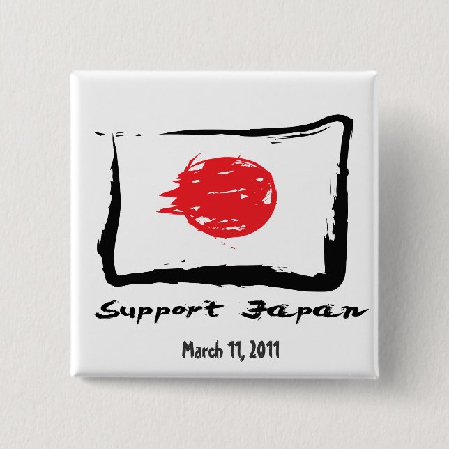 Japan Relief - Support Japan Buttons (Front)