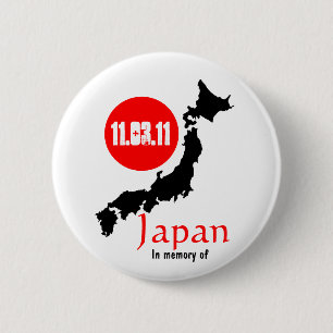 Japan relief tsunami earthquake Sendai 6 Cm Round Badge