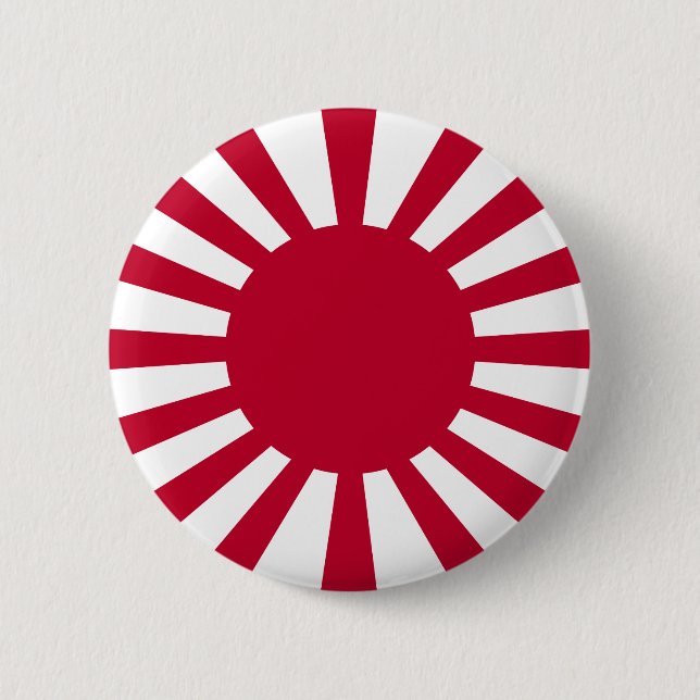 Japan Rising Sun Flag 6 Cm Round Badge (Front)