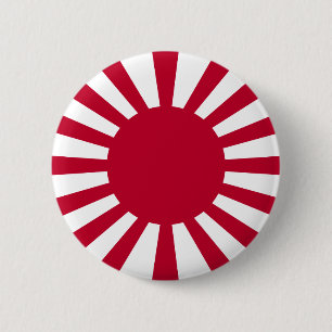 Japan Rising Sun Flag 6 Cm Round Badge