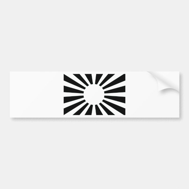 Japan Rising Sun Flag Bumper Sticker (Front)