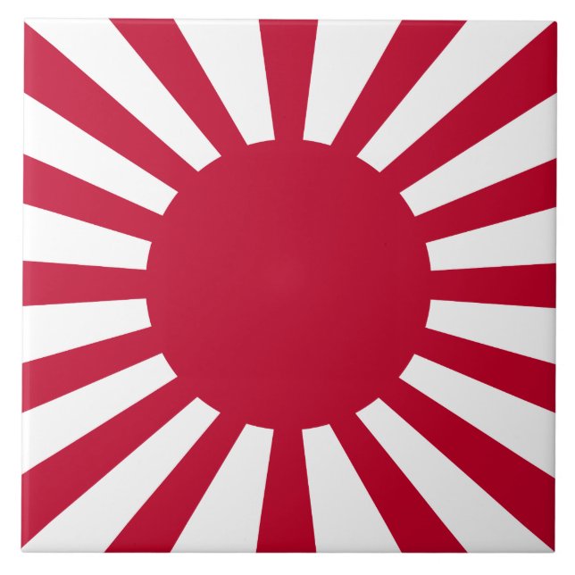 Japan Rising Sun Flag Tile (Front)