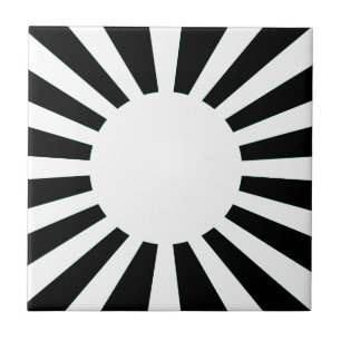 Japan Rising Sun Flag Tile