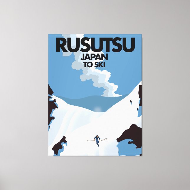 Japan Rusutsu ski print  (Front)