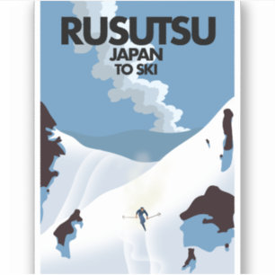 Japan Rusutsu ski print