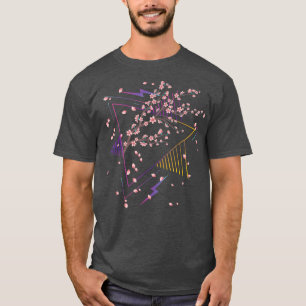 Japan Sakura Blossom Pretty Flower Vaporwave Cherr T-Shirt