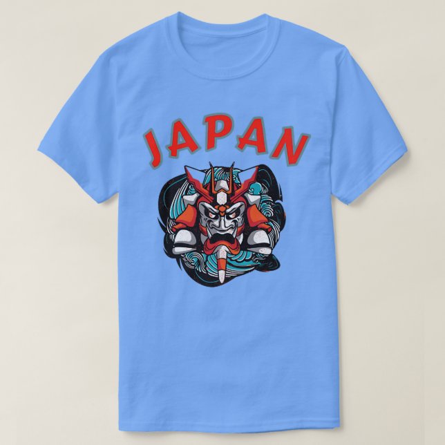 Japan Samurai Mask Graphic  (2) T-Shirt (Design Front)