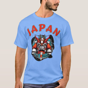 Japan Samurai Mask Graphic  (2) T-Shirt