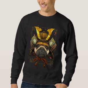 Japan Samurai Pug Dog Pug Mom Japanese Warrior Bu Sweatshirt