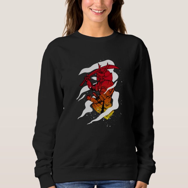 Japan Samurai Samurai Sword Sweatshirt (Front)