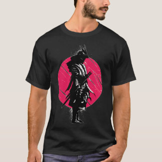 Japan samurai warrior katana sword fight. T-Shirt