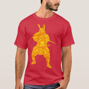 Japan Samurai Warrior With Golden Sword Armour Jap T-Shirt