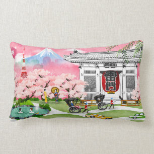 Japan Scene Lumbar Cushion