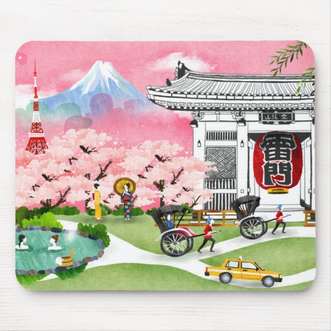Japan Scene Mouse Pad (Front)