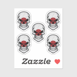 Japan Smiling Skull Flag
