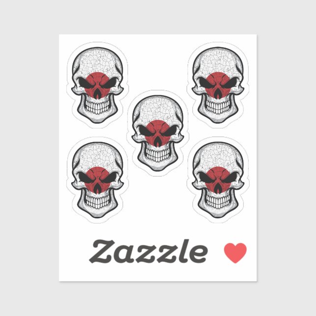 Japan Smiling Skull Flag (Sheet)