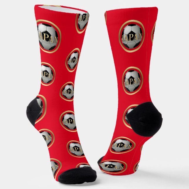 Japan Soccer Ball Socks (Angled)