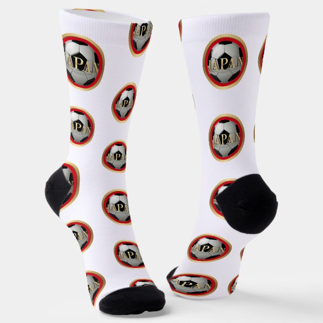 Japan Soccer Ball Socks (Angled)