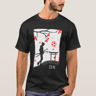 Japan Soccer Fan Traditional Men Women Boys Graphi T-Shirt