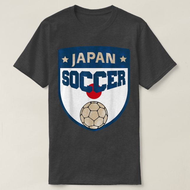 Japan Soccer Fans Jersey Japanese Flag Football Lo T-Shirt (Design Front)