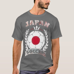 Japan Soccer Fans Jersey Japanese Flag Football Lo T-Shirt