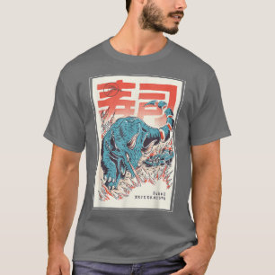 Japan Sushi Dinosaur Triceratops Japanese Food Ani T-Shirt