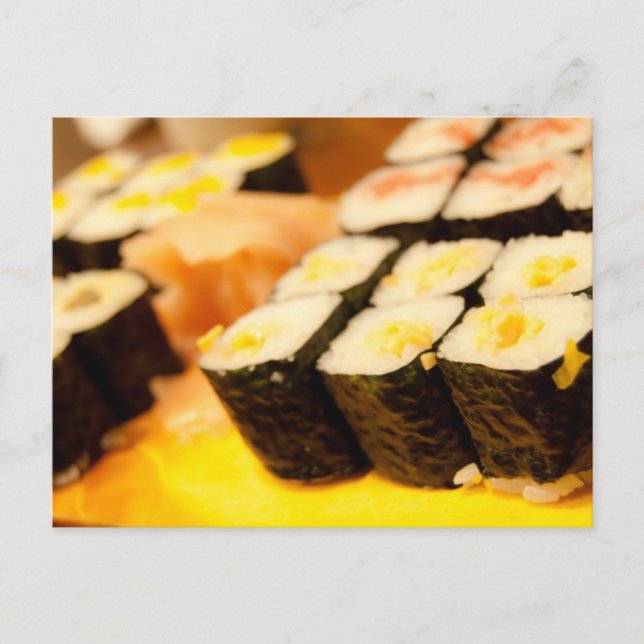 Japan Sushi Postcard (Front)