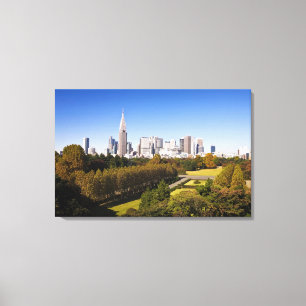 Japan. Tokyo. Shinjuku District Skyline and Canvas Print