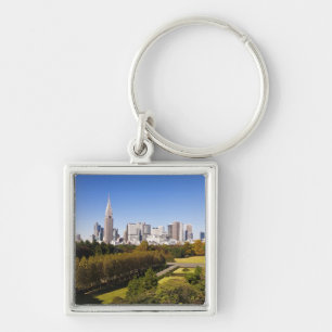 Japan. Tokyo. Shinjuku District Skyline and Key Ring