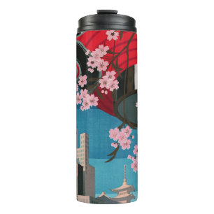Japan Tokyo Vintage Japanese Travel Poster Thermal Tumbler