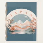 Japan Travel 2024 Trip Planner<br><div class="desc">A beautiful planner for travels to Japan. This travel notebook reads “Japan 2024” with a pastel Japanese landscape graphic. The year can be customised using the edit feature.</div>