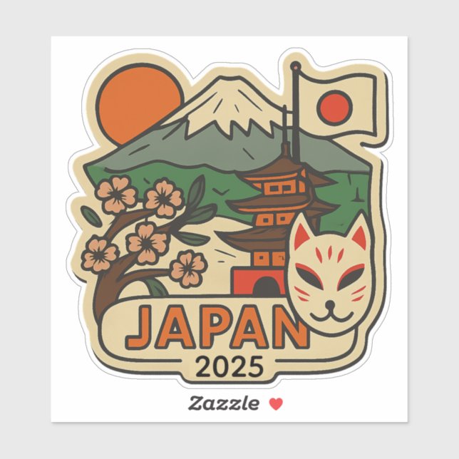 Japan Travel Design with Custom Year (Sheet)