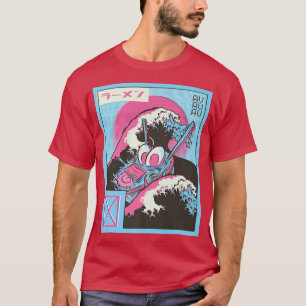 Japan Vaporwave Otaku Great Wave Kanagawa Ramen An T-Shirt