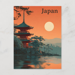 Japan vintage postcard