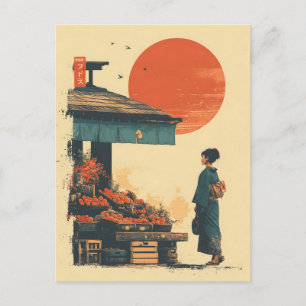 Japan vintage postcard